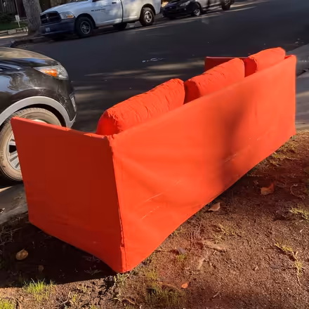 Photo of free IKEA BRÅTHULT Sofa w Red Cover (Pasadena 91101) #2