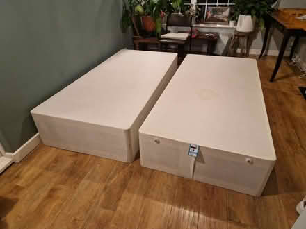 Photo of free Pair of single Divan bed bases (GL53 Charlton Kings) #1