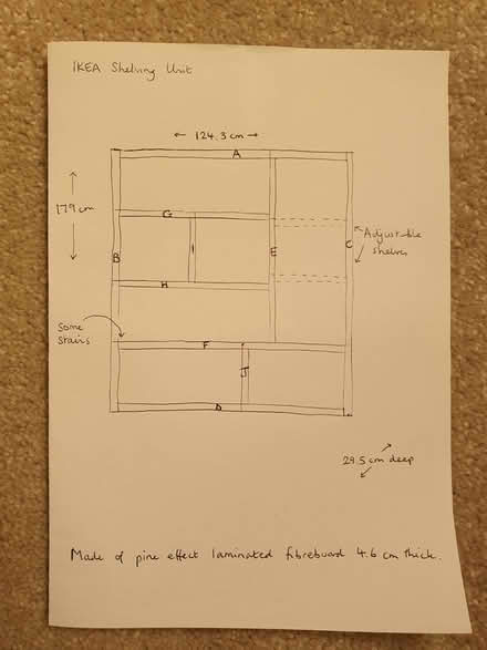 Photo of free Floor standing large shelving unit (Crookes S10) #1