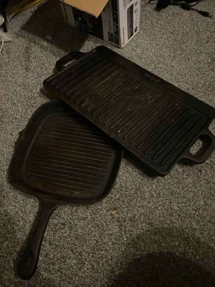 Photo of free Cast iron pan and grill (S3) #1