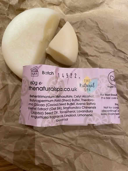 Photo of free Lavender &lime hair conditioner bar (Huntingdon Rd & Storey's Way) #2
