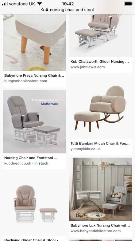Photo of Nursing Chair And Stool (Fairfield Road TS19) #1