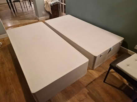Photo of free Pair of single Divan bed bases (GL53 Charlton Kings) #3