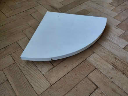 Photo of free Painted wood corner shelf (Hereford HR1) #1