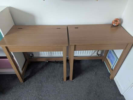 Photo of free Two Kids Desks (Oak Colour) (Bedwell SG1) #2