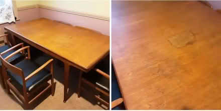 Photo of free 60/70's extendable dining table and 6 chairs (Greaves LA1) #1