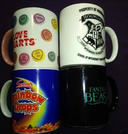 Photo of free Four mugs with logos (Apley TF1) #1