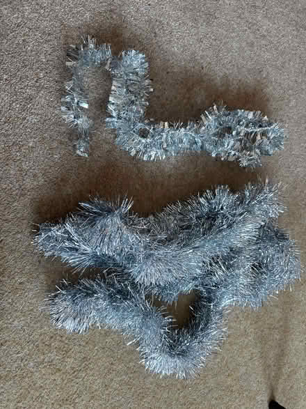 Photo of free 2 strands of silver tinsel (Chineham, RG24) #1