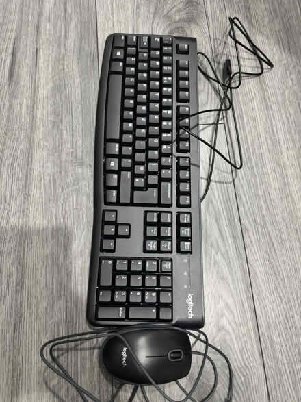 Photo of free Wired Logitech keyboard and mouse (NG8, Strelley) #1