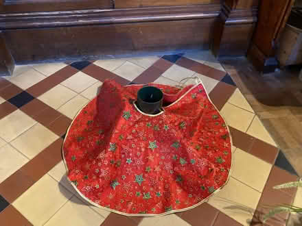 Photo of free Christmas tree stand and skirt (Eastbourne BN21) #1
