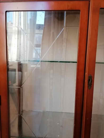 Photo of free Wood/ glass display cabinet (West Croydon) #2