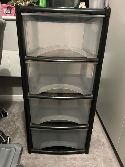Photo of free Clear plastic drawers / storage (Ware SG12) #1
