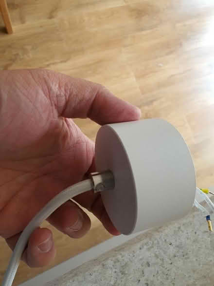 Photo of free 4 x Ceiling mounted GU10 pendant light fittings. (Manor Park Estate SG6) #3