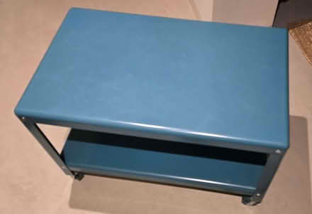 Photo of free Ikea metal table on wheels. (Chiswick W4) #1