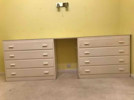 Photo of free 2 x White Chest of Drawers + Top (Chichester nr. Theatre) #1