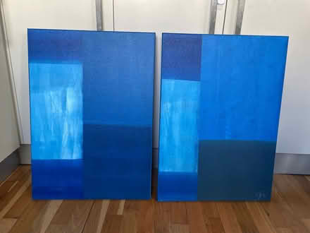 Photo of free 2 x modern artwork paintings (Wimbledon SW20) #1