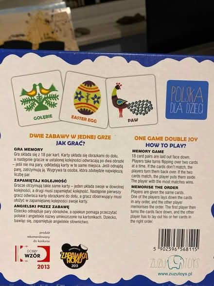 Photo of free Polish/English memory game (Knebworth, SG3) #2