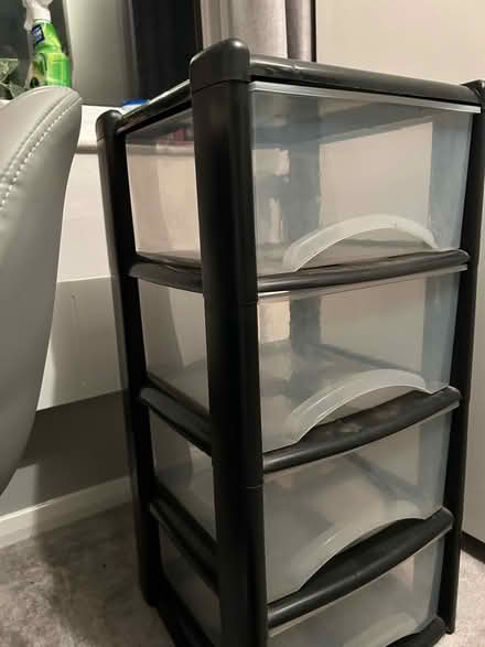 Photo of free Clear plastic drawers / storage (Ware SG12) #3
