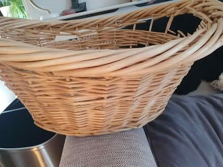 Photo of free Wicker washing basket (RG23 Winklebury) #1