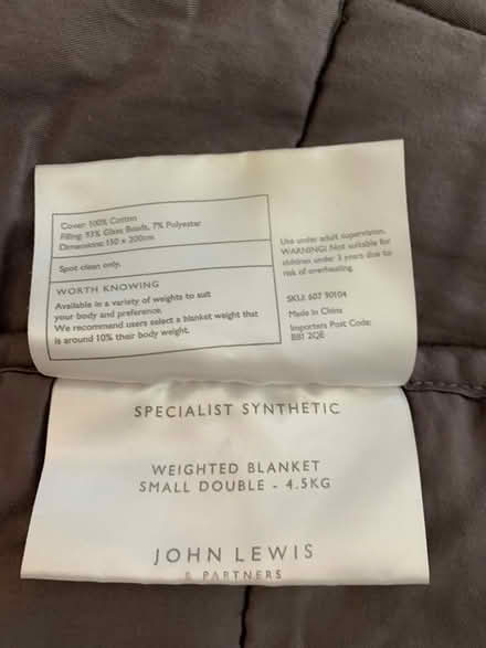 Photo of free Weighted blanket - small double (Five Ashes, Mayfield TN20) #2
