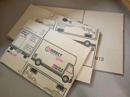 Photo of free 4 large Cardboard boxes (Preston PR2) #1