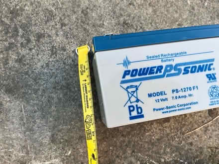 Photo of free Large Battery (SW15) #4