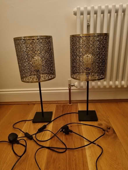 Photo of free 2 bedside / table lamps (West Norwood SE27) #1