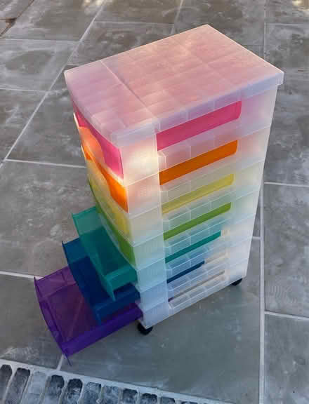 Photo of free 7 drawer plastic storage tower (Hampstead Heath) #1