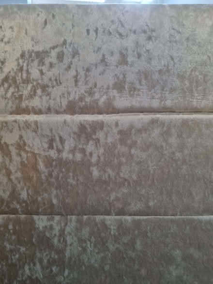 Photo of free Beige velvet headboard. Double bed size. (Havant PO9) #2