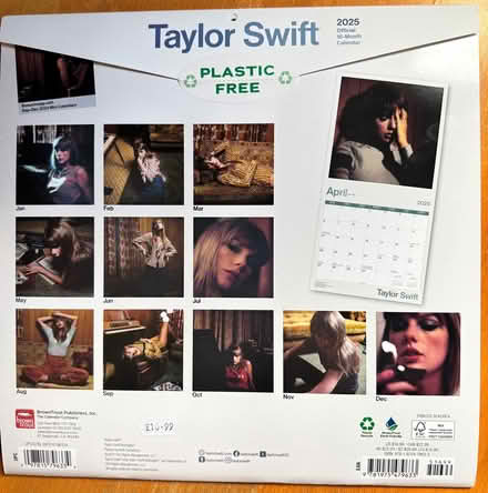 Photo of free 2025 Wall Calendar - Taylor Swift (Sciennes EH9) #2