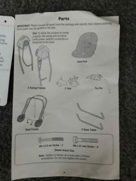 Photo of free Swing for baby 0-9kg (S4 Sheffield) #3