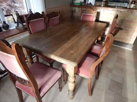 Photo of free Kitchen/Dining Room Table + 6 Chairs (Ponterwyd SY23) #1