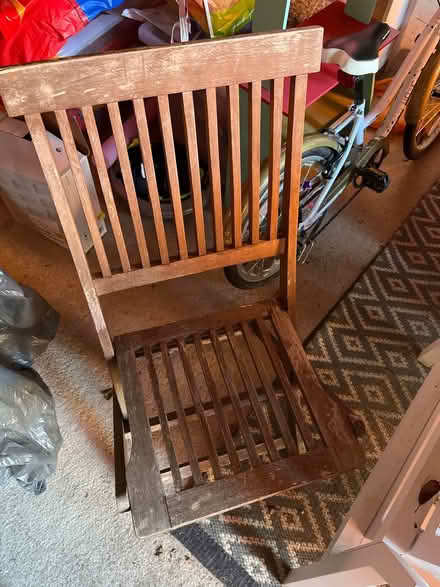 Photo of free 4 x foldable wooden garden chairs (CV100BF) #2