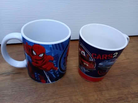 Photo of free Spiderman and Cars 2 mugs (nr big Sainsburys A4 SL1) #1