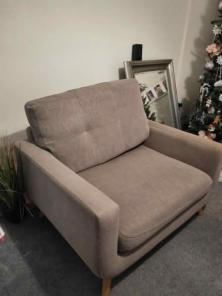 Photo of free Grey love seat (Sonning) #1