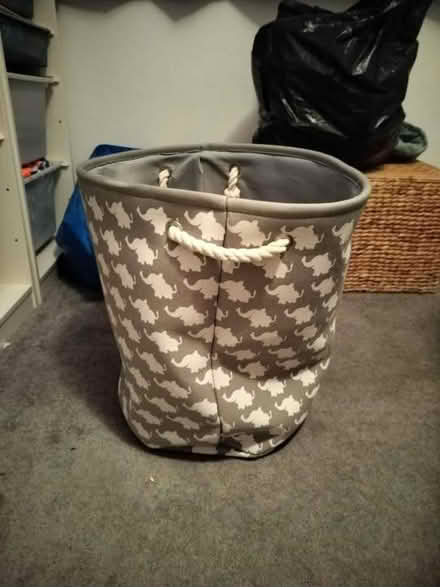 Photo of free Grey elephant storage basket (Larkfield, ME20) #2