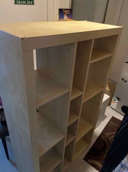 Photo of free Tall wood shelf (Battersea SW11) #1