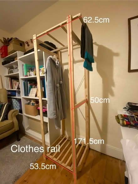 Photo of free Wooden clothes rail (Heeley, S2) #1