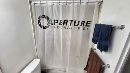 Photo of free Novelty shower curtain (Hintonburg) #1