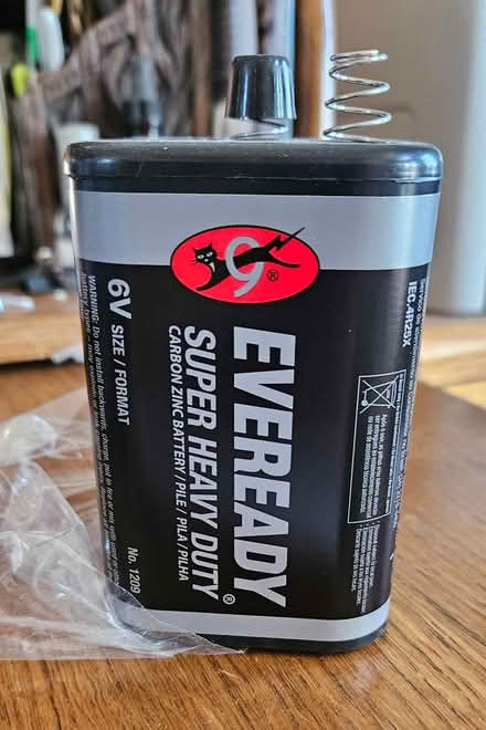 Photo of free 6V Eveready Battery - NEW (Highlands, NJ) #1