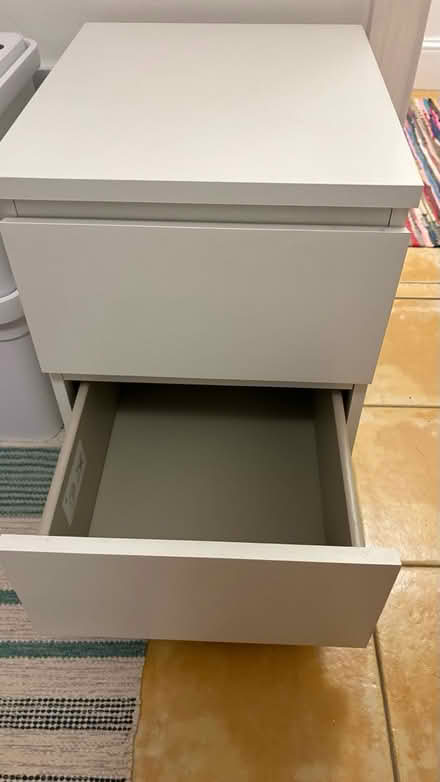 Photo of free 2x white IKEA bedside tables (Woughton on the Green MK6) #4
