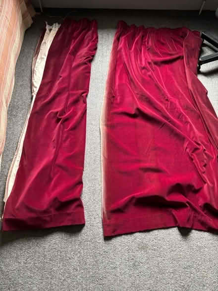 Photo of free Pair of velvet curtains. (Frizinghall BD9) #1