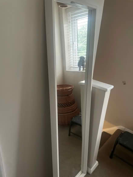 Photo of free White framed full length mirror (Garston WD25) #1