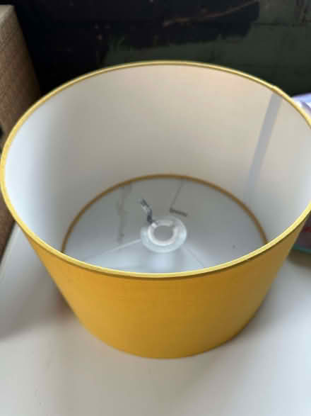 Photo of free Like new - Gold/Yellow Lampshade (Lostock Hall PR5) #1