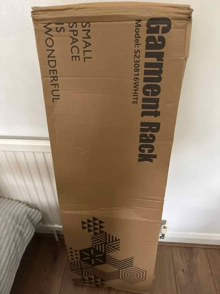 Photo of free Garment rail-white (Coulsdon, Surrey) #1