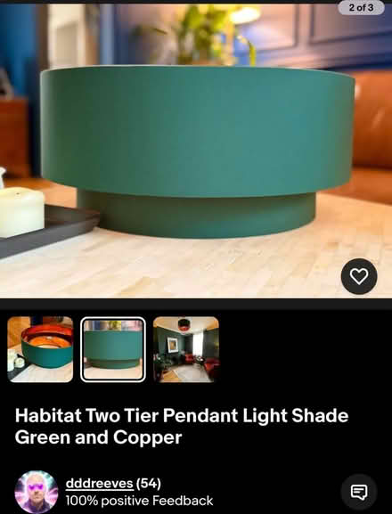 Photo of free Green / copper pendant shade (Brentford TW8) #2