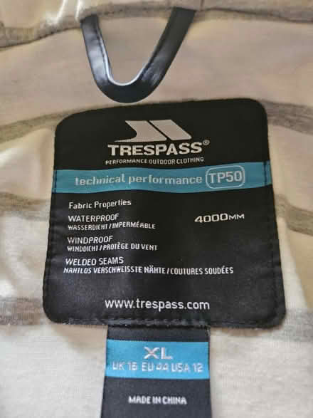 Photo of free Ladies waterproof coat (Near Fairlands, Stevenage, SG2) #2
