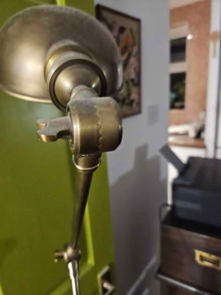Photo of free Antique brass floor lamp (E15 1HB) #3