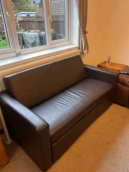 Photo of free Leather Two Seater Sofa Bed (DA12) #4