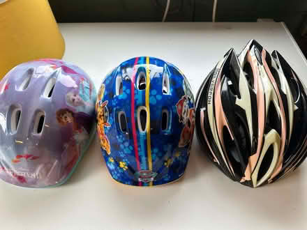 Photo of free Job lot of crash helmets - 1 adult & 2 x Child - Paw Patrol (Lostock Hall PR5) #4